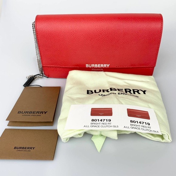 NWT Burberry on Chain Grace Leather Wallet - Picture 1 of 16